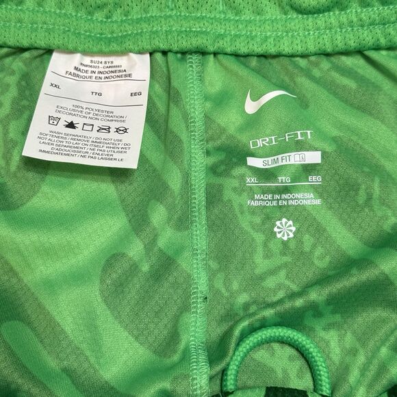 Nike FC Barcelona 2024/25 Stadium Goalkeeper Shorts Green 2XL Men's FN8860-329 - Picture 7 of 8
